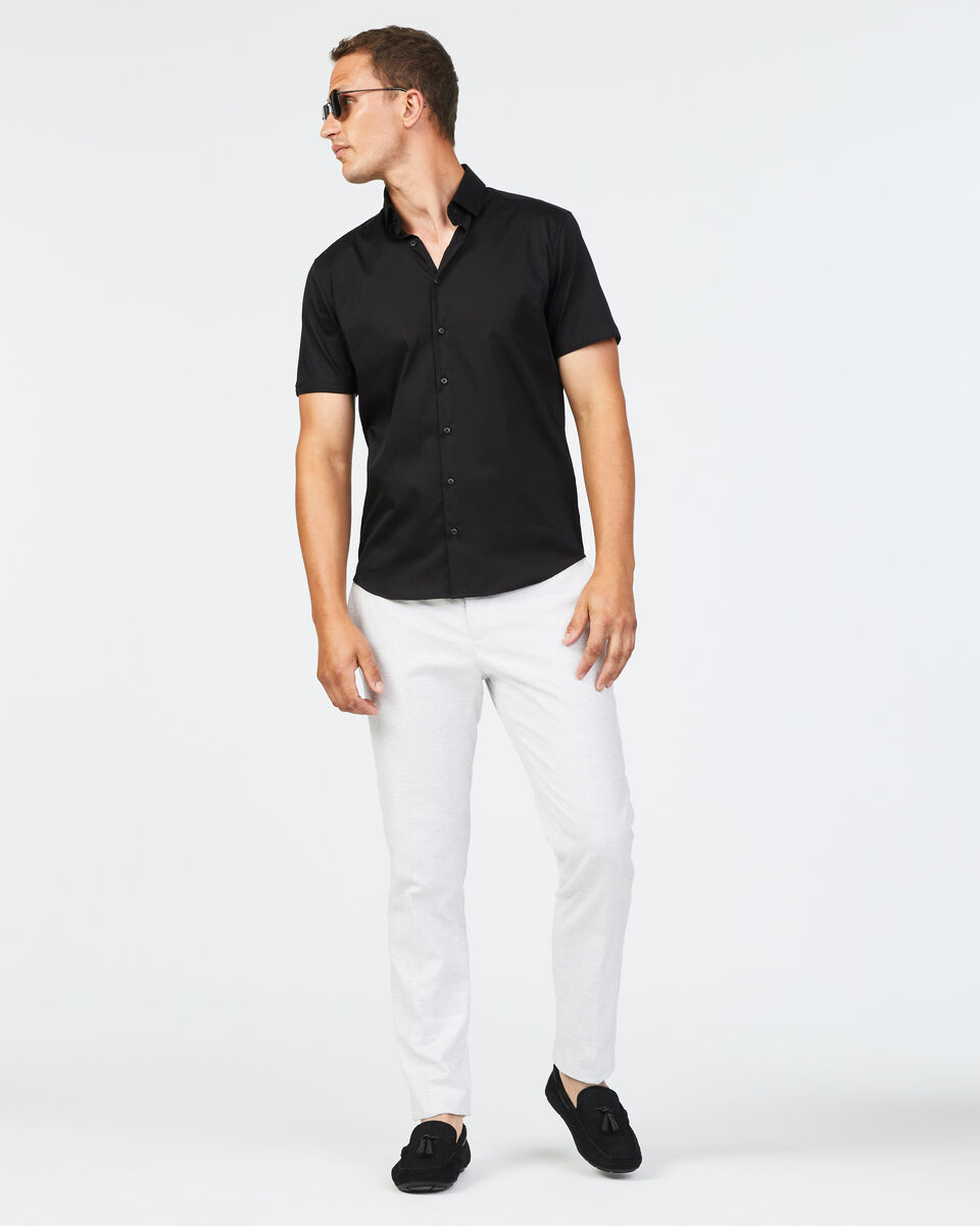 Werribee Short Sleeve Shirt, Black, hi-res